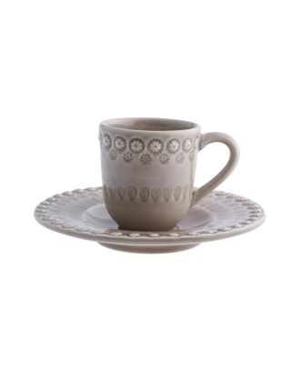 Set bej pentru cafea, 150ml Fantasy - BORDALLO PINHEIRO